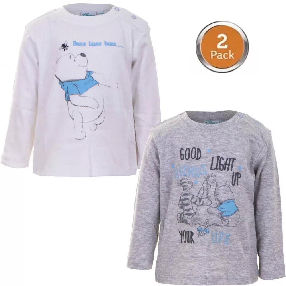 Disney Micimackó Light Up baba póló, felső 2 db-os 68/74 cm