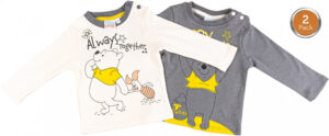 Disney Micimackó Yay baba póló, felső 2 db-os 62-92 cm